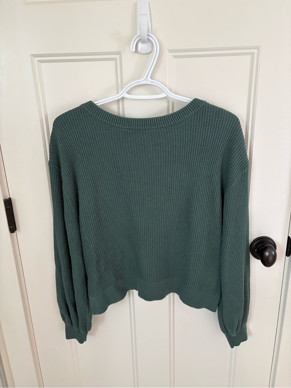lululemon athletica Reversible Crossover Sweater - Forest Green - Picture 3 of 5